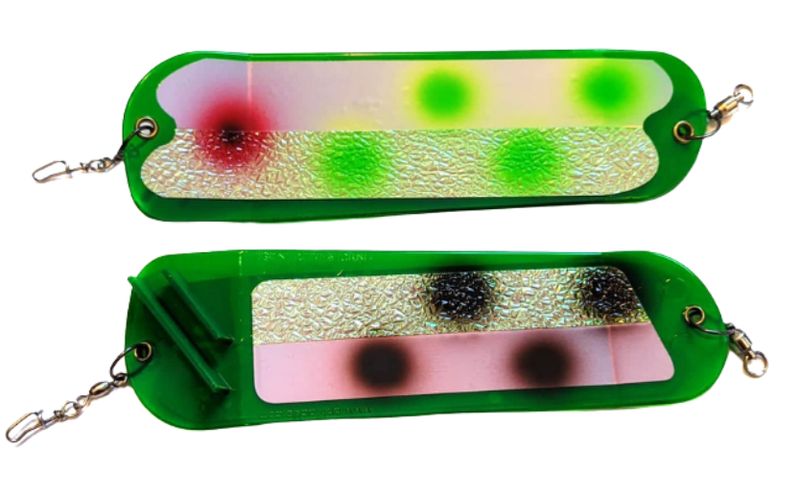 Salmon Candy Flasher 8" Songin's Green Bam