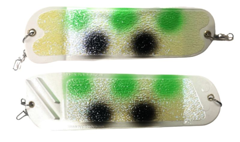 Salmon Candy Flasher 8" White 2 Face