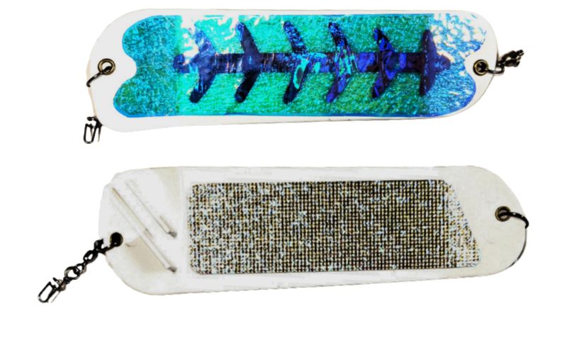 Salmon Candy Flasher 8" White Megatron UV