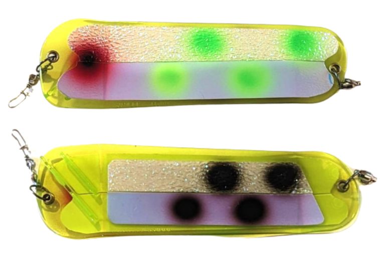 Salmon Candy Flasher 8" Songins Chartreuse Bam**