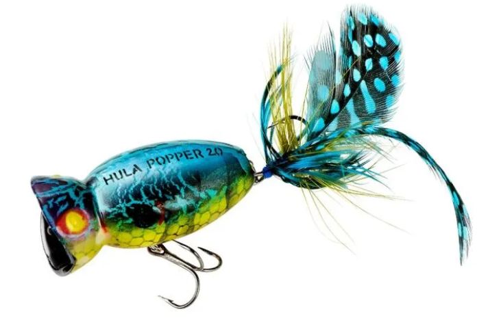 Arbogast Hula Popper 2.0  Blue Kill