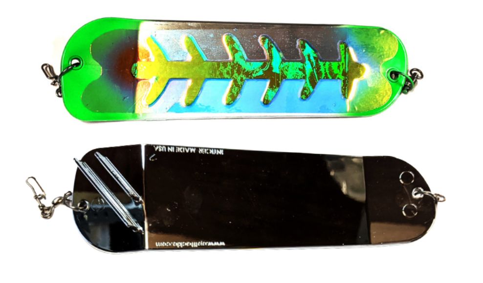 Salmon Candy Flasher 8" Green Jeans UV