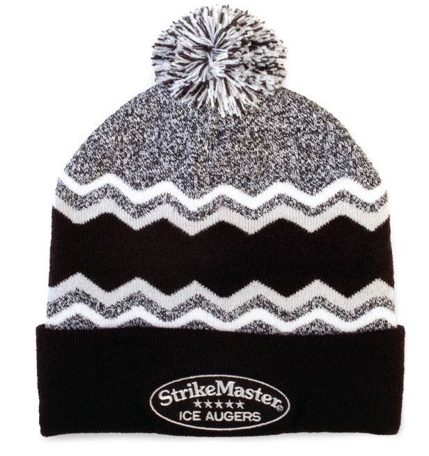 Strikemaster Pom Beanie Black/Grey/White