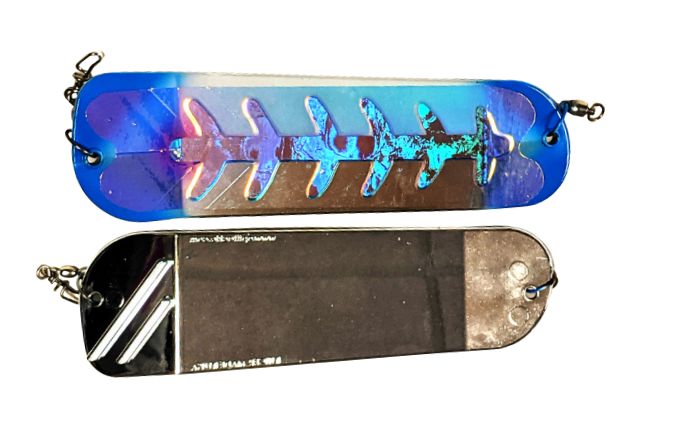 Salmon Candy Flasher 8" Blue Jeans UV