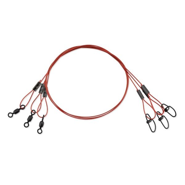 AFW Bleeding Steel Leader 3pk 60# 18”