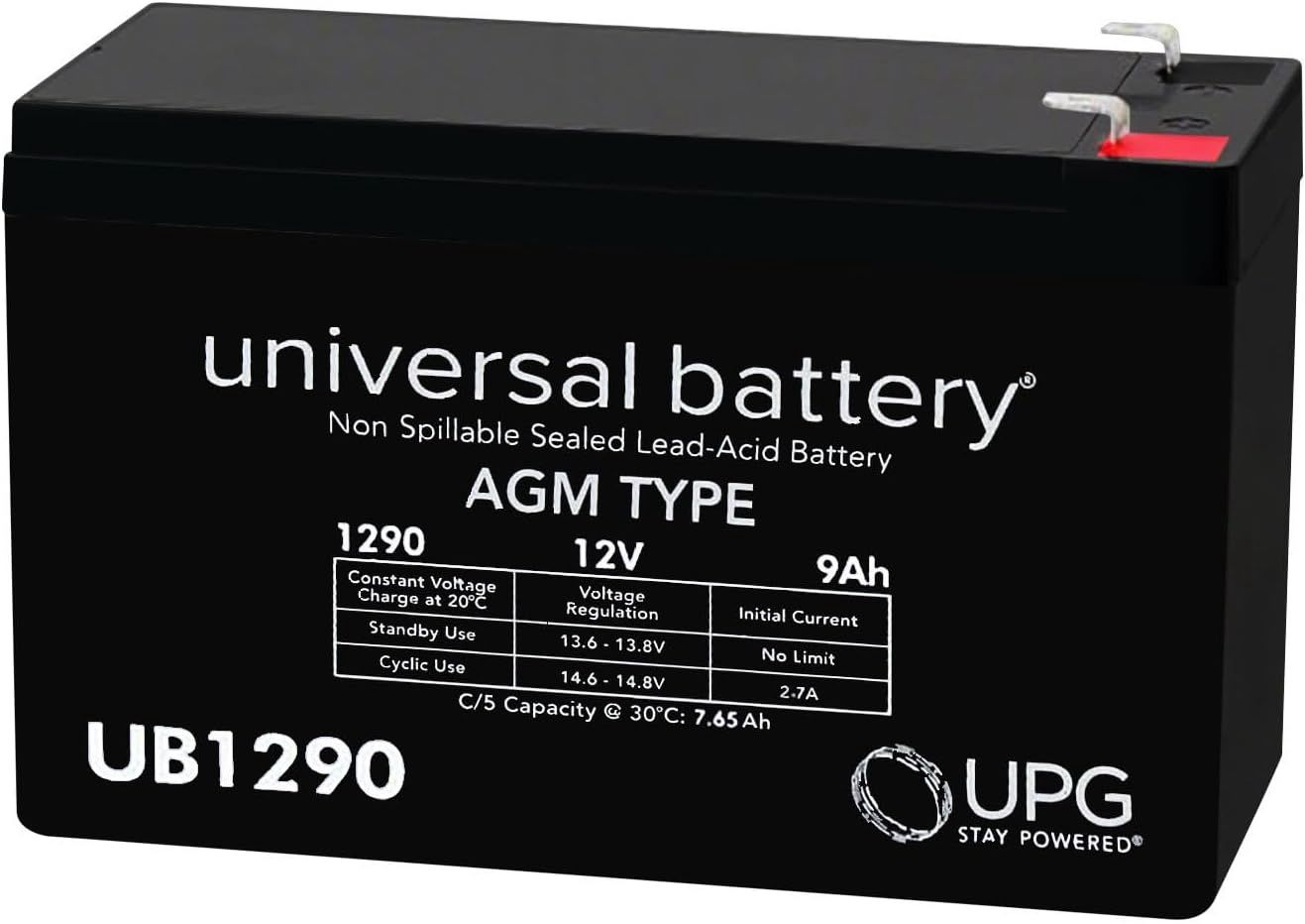 Universal Power Group Lead Battery 12V 9 Amp