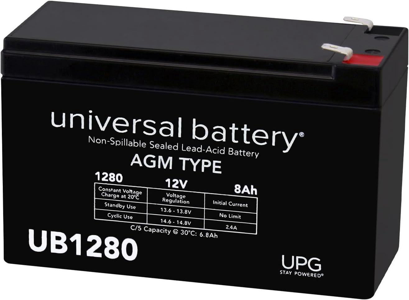 Universal Power Group Lead Battery 12V 8 Amp