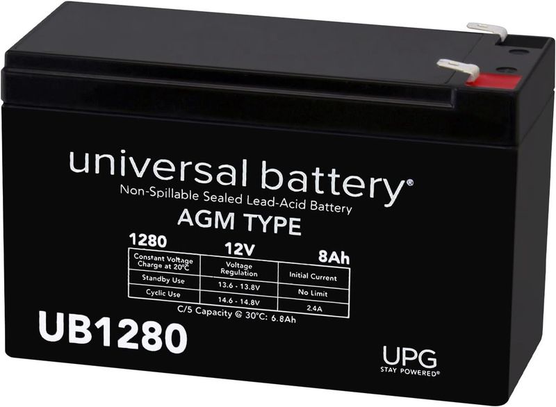 Universal Power Group Lead Battery 12V 8 Amp