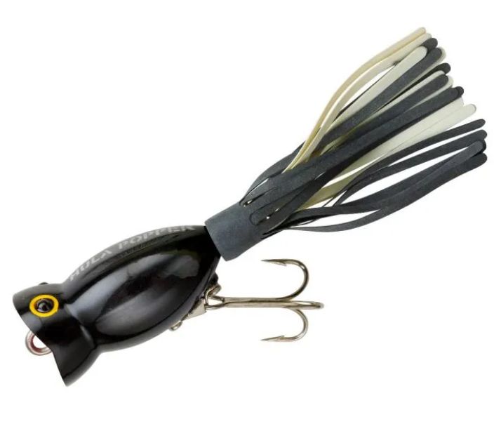 Arbogast Hula Popper Hula Popper 1/4oz Black