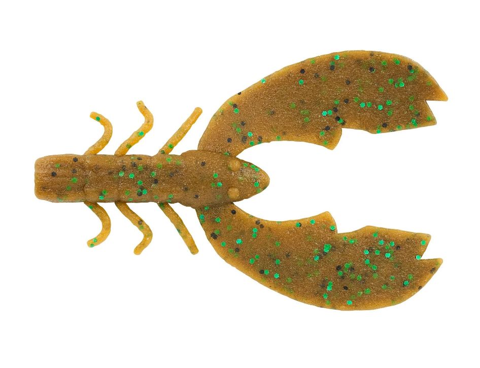 Berkley Powerbait MaxScent Chigger Craw 4” Pumpkin Green Fleck