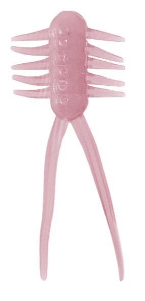 Clam Jamei 1 1/8" Hot Pink Glow