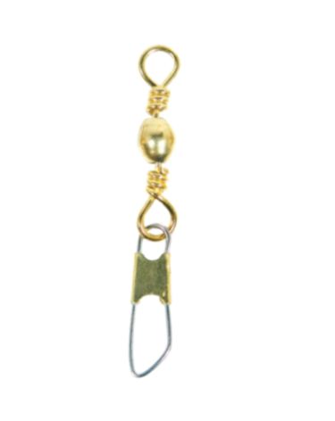 Eagle Claw Barrel Swivel w/Snap Brass #7