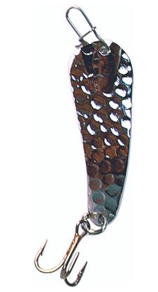 Custom Jigs &amp; Spins Slender Spoon 1/16 Hammered Silver