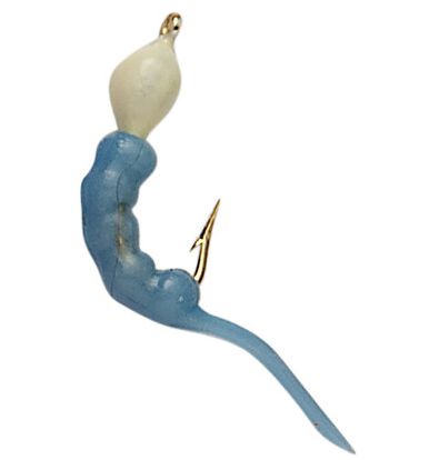 Custom Jigs &amp; Spins  Shrimpo Size 10 Glow Brite Blue