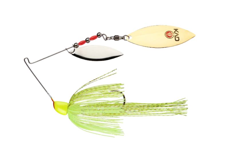 Strike King KVD Double Willow Spinnerbait 1/2oz Super Chartreuse