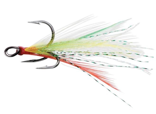 VMC Dressed X-Rap Treble  2PK Black Nickel Fire Tiger #6