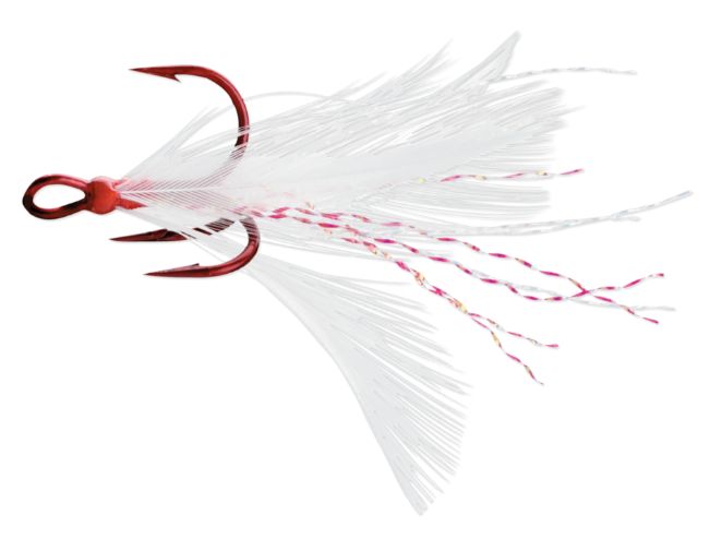 VMC Dressed X-Rap Treble 2PK Tin Red White/Red #4