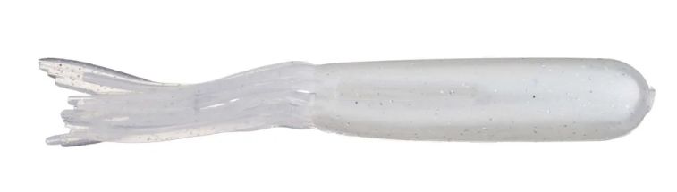 Yum Tube 4" White Silver Flake