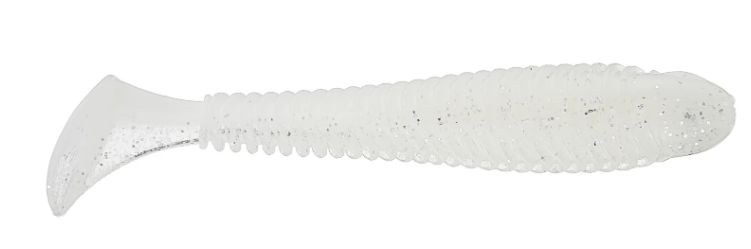 Googan Saucy Swimmer 3.3" White Pearl Shad