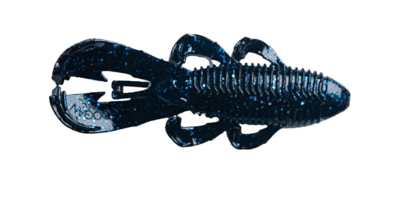Googan Squad Bandito Bug 4”  Black Blue Flake