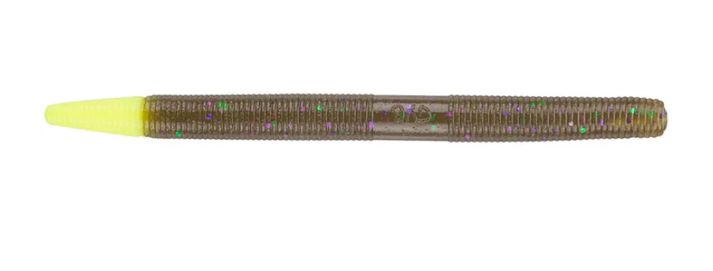 Gary Yamamoto Senko 5” Green Pumpkin w/Chartreuse Tip