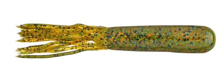 Yum Tube 4" Pumpkin pepper Green Flake