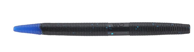 Gary Yamamoto Senko 5” Black Blue Flake w/Blue Tail