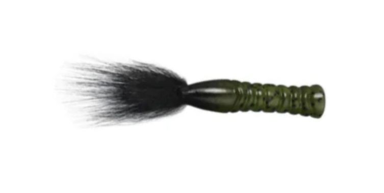 Rabid Baits Fox Tail 3” Green Pumpkin Black
