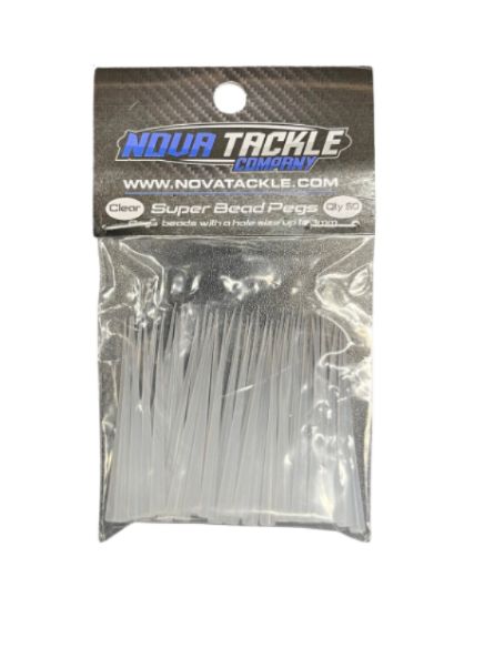 Nova Bead Pegs 50pk Clear