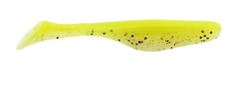 Walleye Assassin Turbo Shad 4” Limetreuse Ghost