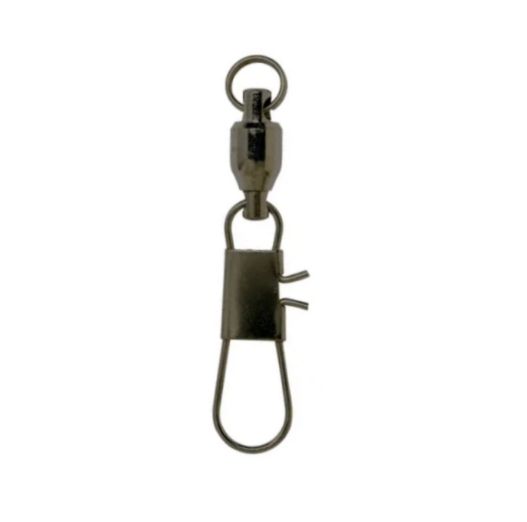 Eagle Claw Ball Bearing Swivel w/Interlock Snap Black #1