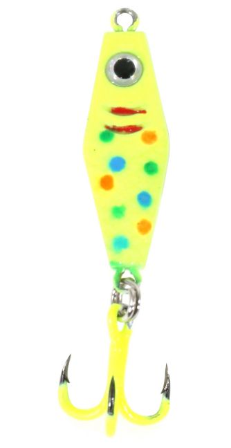 Clam Rattlin' PT Spoon 1/16 oz Chartreuse Wonderbread