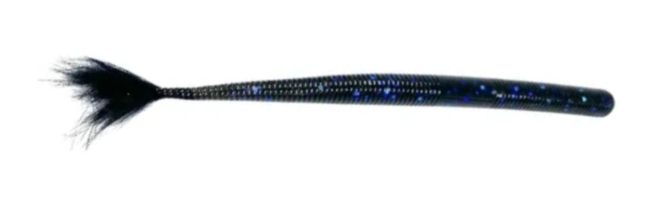 Rabid Baits Shaker Worm 6” Midnight Magic