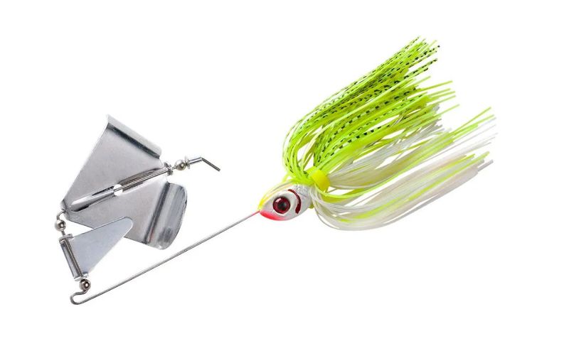 Booyah Buzz 3/8oz White/Chartreuse Shad