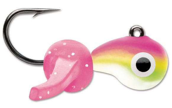 VMC Mustche Jig 1/16 Pink Chartreuse Glow