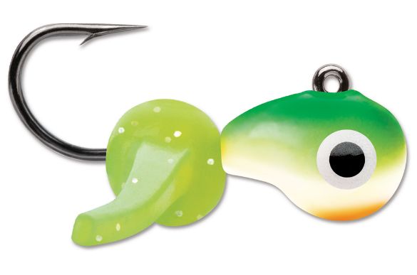VMC Mustche Jig 1/16 Green Orange Glow