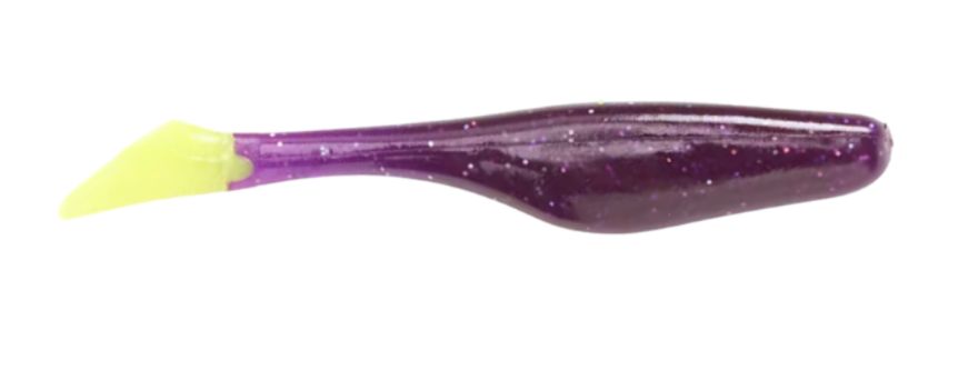 Walleye Assassin Turbo Shad 4” Purple Canary