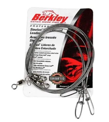 Berkley Steel Leader 3pk Nickel 30# 18”