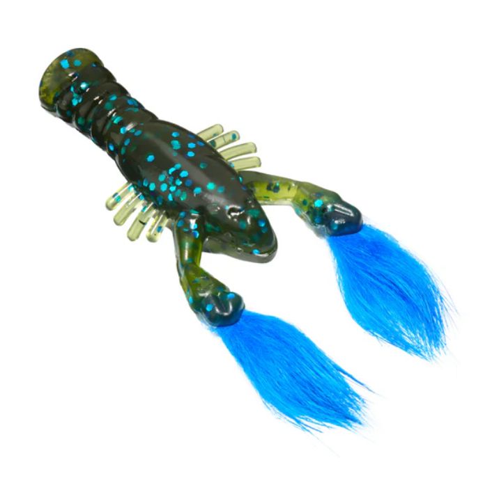Rabid Baits Rabid Craw 3” Green Pumpkin Blue