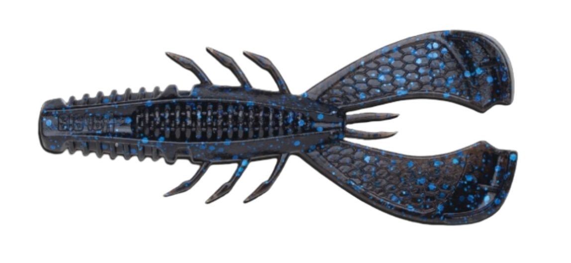 Rapala Crush City Cleanup Craw 3.5” Black Blue Flake