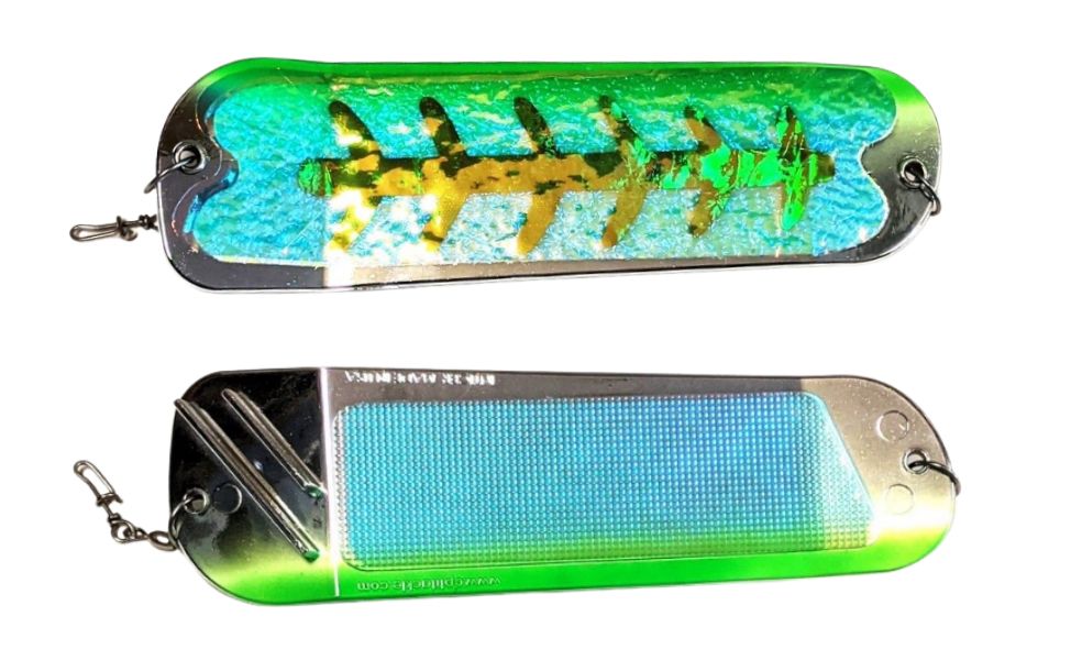 Salmon Candy Flasher 8" Chrome Hammertime UV