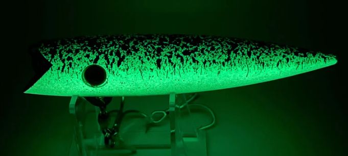 Gator Tackle Full Boat Plug Green Splatterback