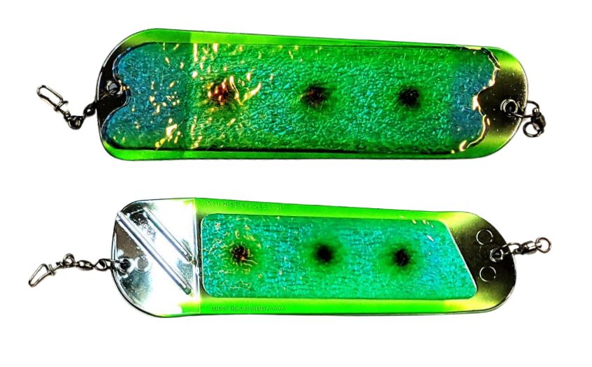 Salmon Candy Flasher 8" UV Chrome ICON