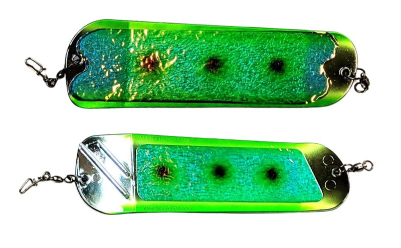 Salmon Candy Flasher 8" UV Chrome ICON