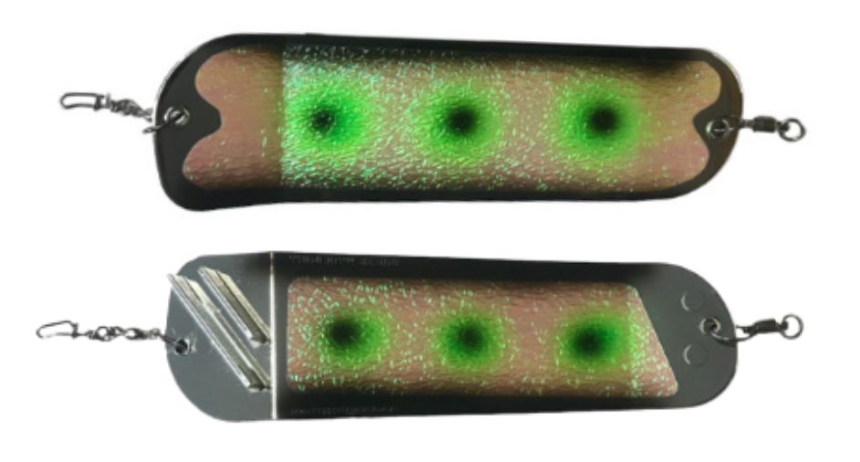 Salmon Candy Flasher 8" Black Icon