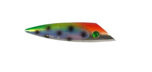 Salmon Candy Plug 4" Chrome Rasta Goose UV