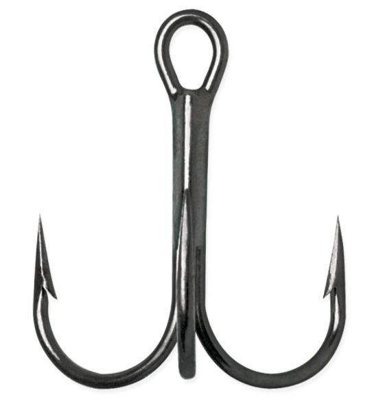 VMC Round Bend Treble 25pk Black Nickel #1/0