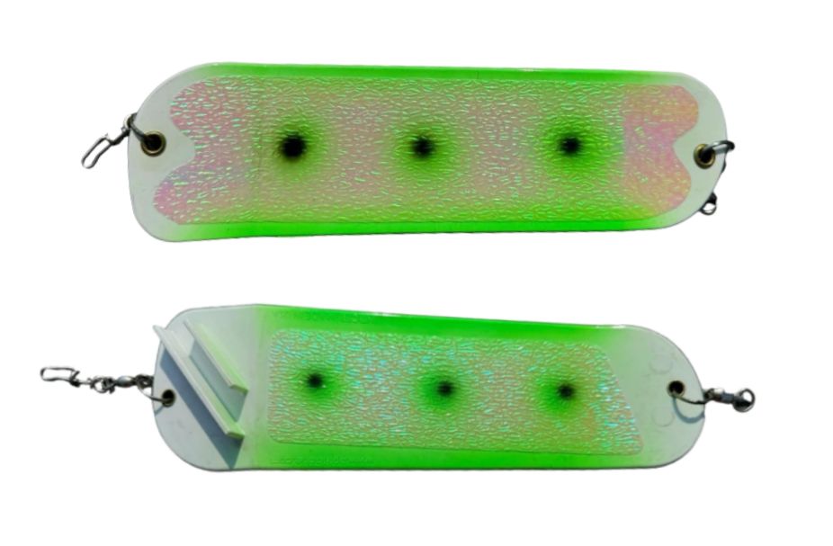 Salmon Candy Flasher 8" White ICON