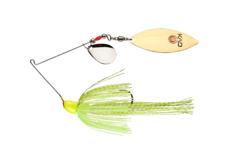 Strike King KVD Colorado Willow Spinnerbait 3/8oz Super Chartreuse