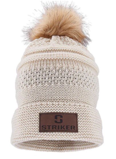 Striker Bemidji Fur Pom Hat Ivory